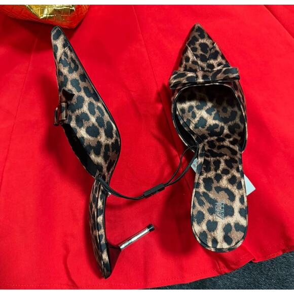 ZARA Leopard Print Heeled Shoes NWT - Picture 3 of 16